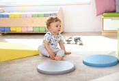 Ronde zitkussens 5 stuks grijs Tangara Groothandel voor Kinderopvang inrichting2